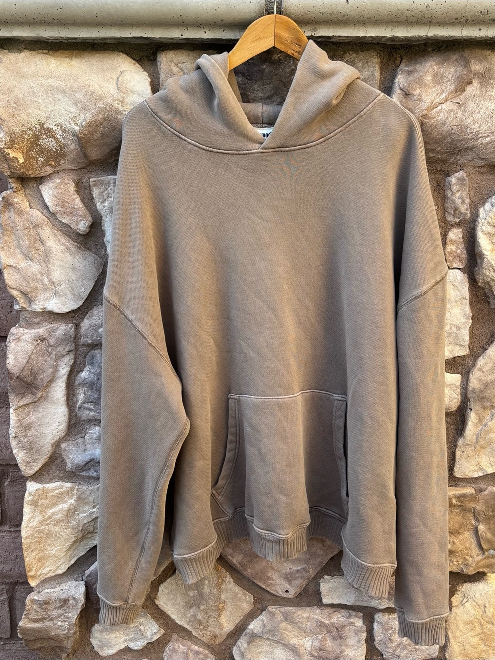 Elwood Core Collection Oversized Hoodie Heavyweight Organic Cotton Brown XXL
